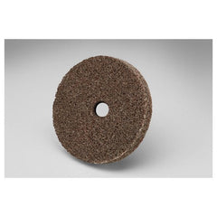 Scotch-Brite EXL Unitized Wheel XL-UW 8A Medium 3″ × 1/2″ × 1/4″ - Apex Tool & Supply