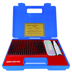 240 Pc. X-Tended Range Pin Gage Set .011 - .250" in .001" Increments (Plus) - Apex Tool & Supply