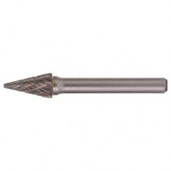 SM-5 Double Cut Solid Carbide Bur-Pointed Cone Shape - Apex Tool & Supply