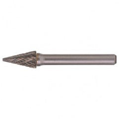 SM-5 Double Cut Solid Carbide Bur-Pointed Cone Shape - Apex Tool & Supply
