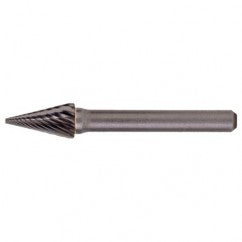 SM-42 Standard Cut Solid Carbide Bur-Pointed Cone Shape - Apex Tool & Supply