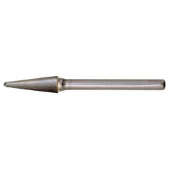 SL-2 Standard Cut Solid Carbide Bur-Included Angle Shape - Apex Tool & Supply