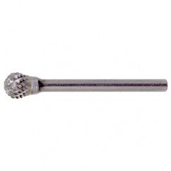 SD-51 Double Cut Solid Carbide Bur-Ball Shape - Apex Tool & Supply