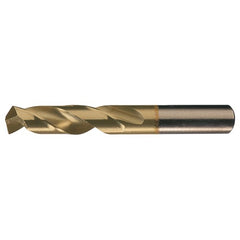 13/32 RHS / RHC HSS-CO 8% (M42) 135 Degree Split Point Heavy Duty Cobalt Screw Machine Drill - TiN - Exact Industrial Supply