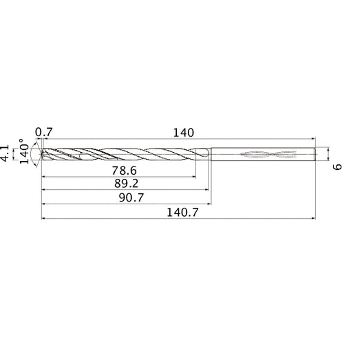MHS0410L090B CARB DRILL