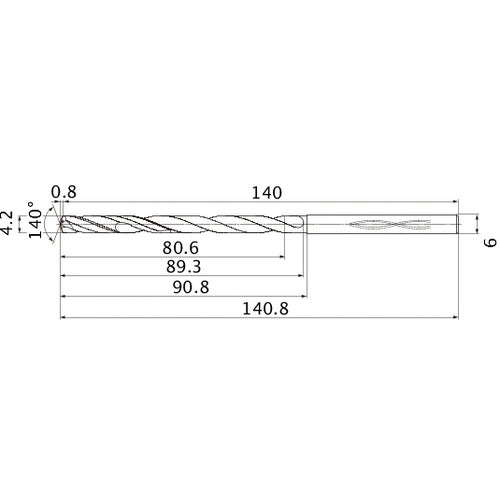 MHS0420L090B CARB DRILL