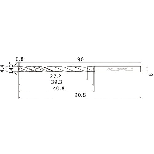 MHS0440L040B CARB DRILL