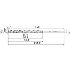 MHS0910L090B CARB DRILL