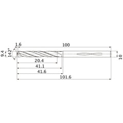 MHS0940L040B CARB DRILL