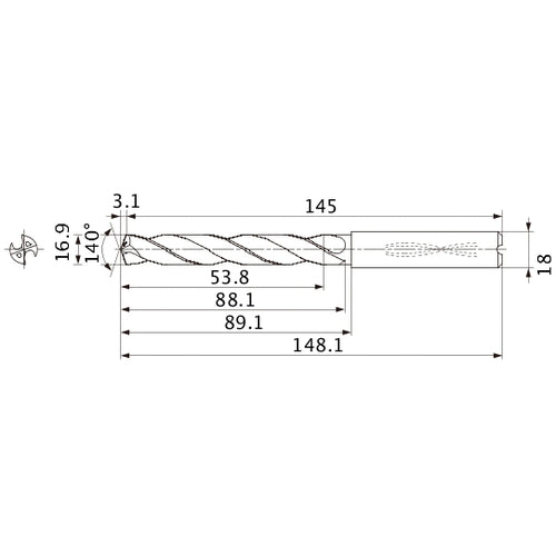 MMS1690X3DB CARB DRILL
