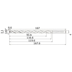 MNS0310X30DB CARB DRILL