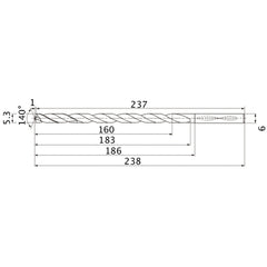 MNS0530X30DB CARB DRILL