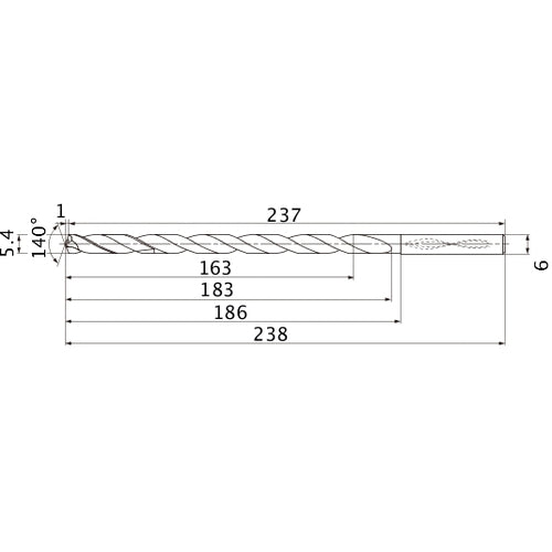 MNS0540X30DB CARB DRILL