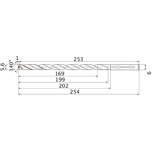 MNS0560X30DB CARB DRILL