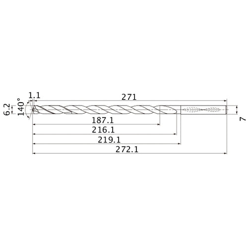 MNS0620X30DB CARB DRILL