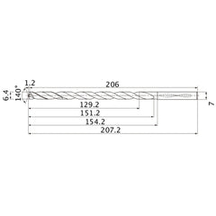 MNS0640X20DB CARB DRILL