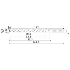 MNS0690X10DB CARB DRILL