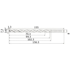 MNS0730X10DB CARB DRILL