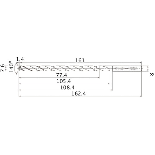 MNS0760X10DB CARB DRILL