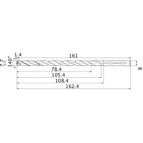 MNS0770X10DB CARB DRILL