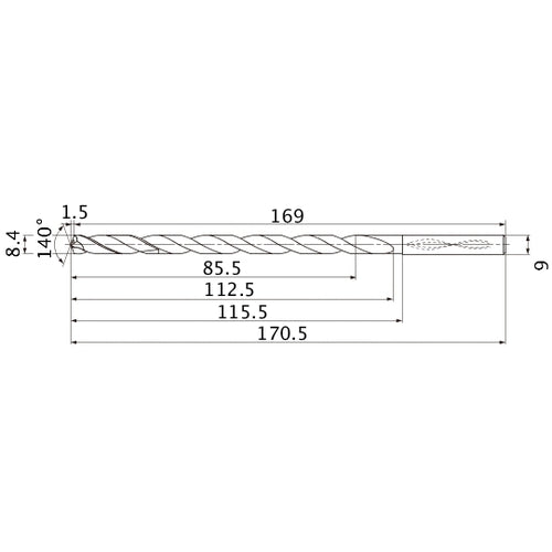 MNS0840X10DB CARB DRILL