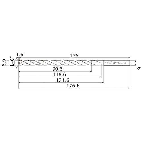 MNS0890X10DB CARB DRILL