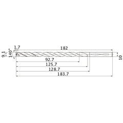 MNS0910X10DB CARB DRILL