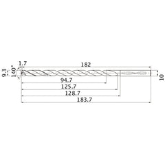 MNS0930X10DB CARB DRILL