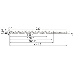 MNS1190X10DB CARB DRILL