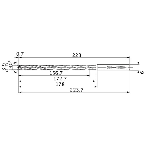 MVS0390X40S060 CARB DRILL