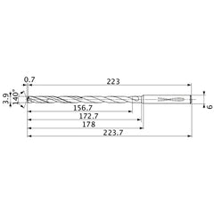 MVS0390X40S060 CARB DRILL