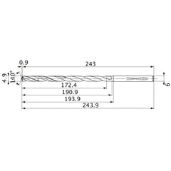 MVS0490X35S060 CARB DRILL