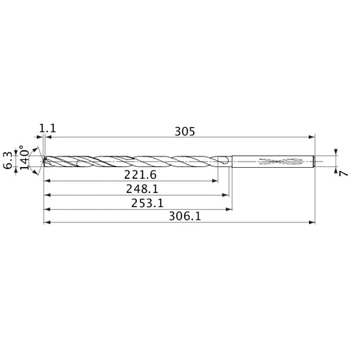 MVS0630X35S070 CARB DRILL