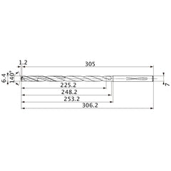 MVS0640X35S070 CARB DRILL