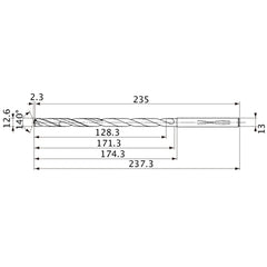 MVS1260X10S130 CARB DRILL