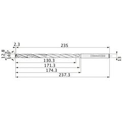 MVS1280X10S130 CARB DRILL