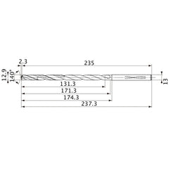 MVS1290X10S130 CARB DRILL
