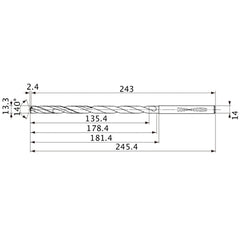 MVS1330X10S140 CARB DRILL