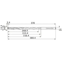 MVS1330X20S140 CARB DRILL