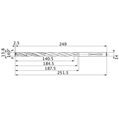 MVS1380X10S140 CARB DRILL