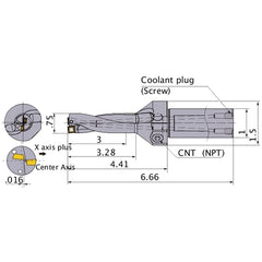 MVX0750X4C100 INDEXABLE DRILL
