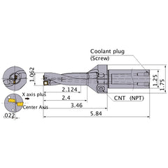 MVX1062X2C125 INDEXABLE DRILL