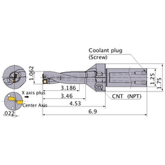 MVX1062X3C125 INDEXABLE DRILL