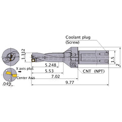 MVX1312X4C150 INDEXABLE DRILL