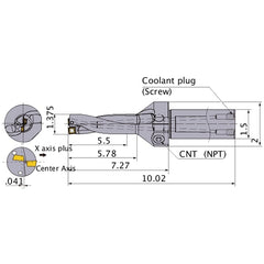 MVX1375X4C150 INDEXABLE DRILL
