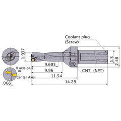 MVX1937X5C150 INDEXABLE DRILL