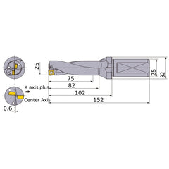 MVX2500X3F25 INDEXABLE DRILL