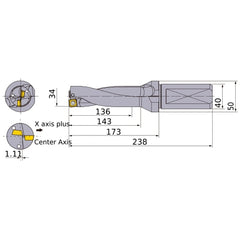 MVX3400X4F40 INDEXABLE DRILL