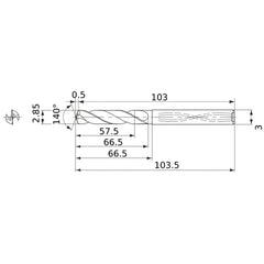 MWS0285X20DB CARB DRILL