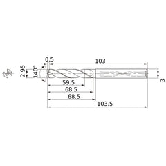 MWS0295X20DB CARB DRILL